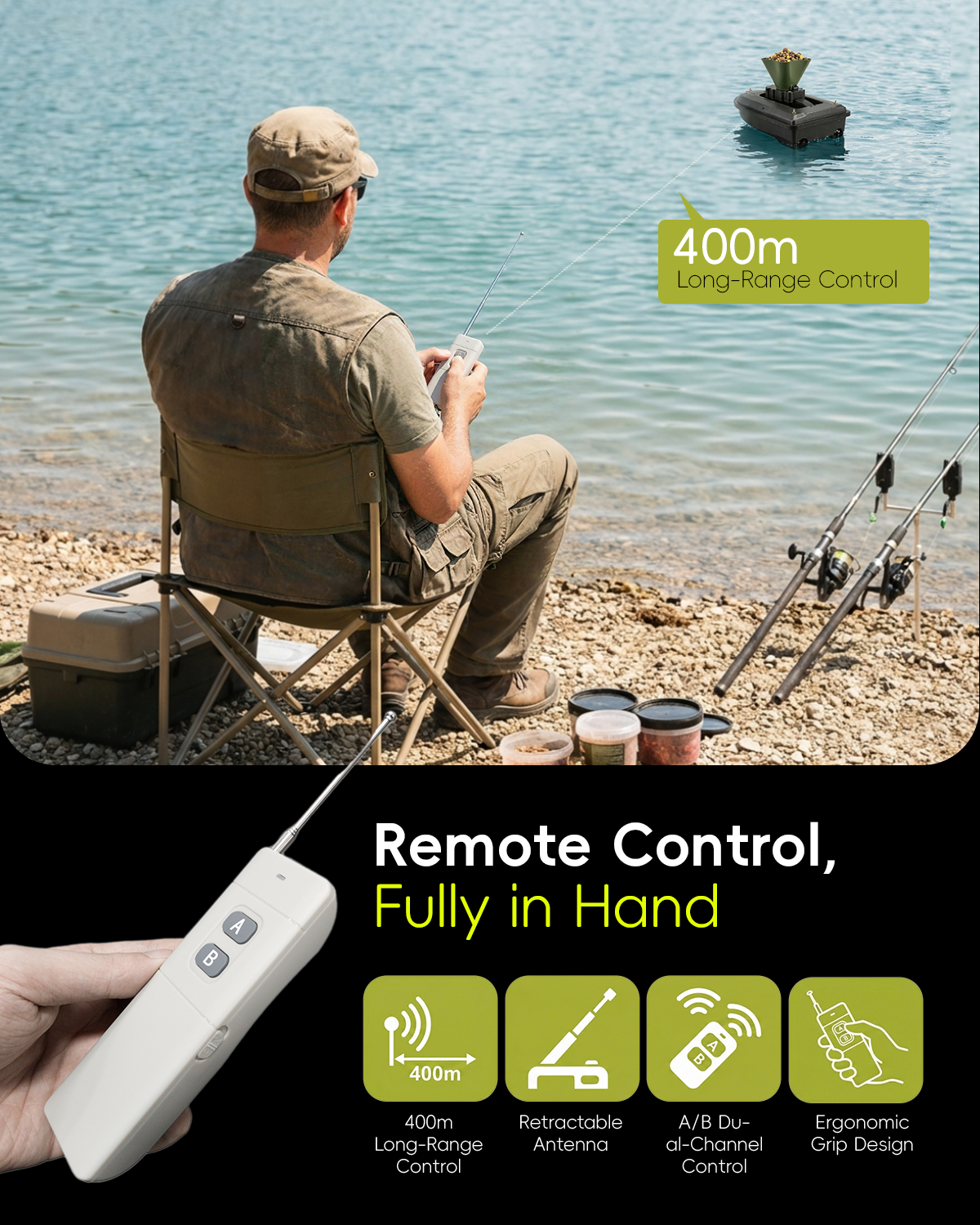 360° Rotating Bait Dispenser & – Fishing Gps Bewertung und Preis
