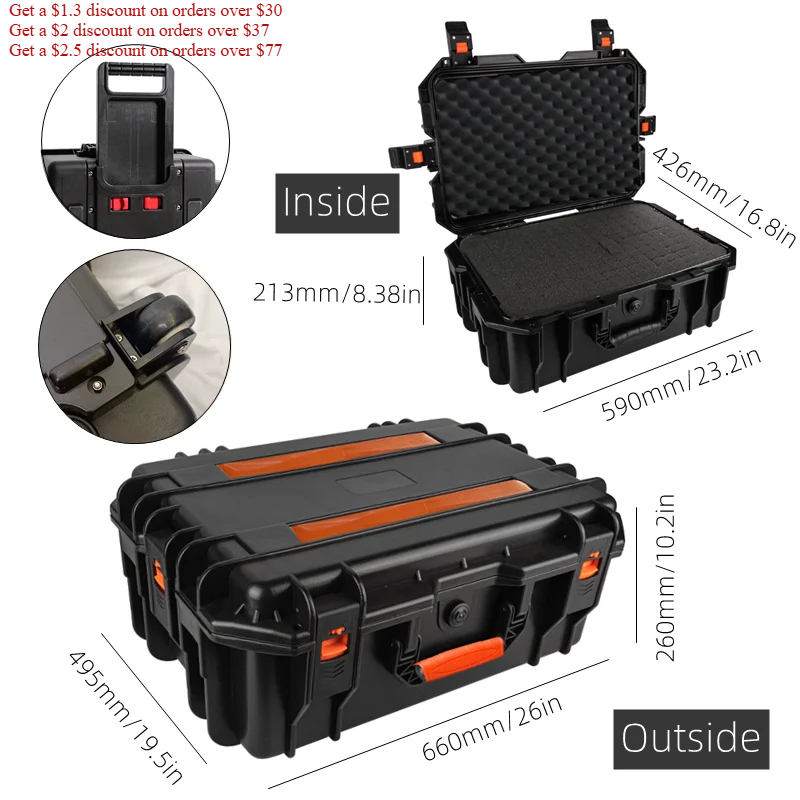 Large Capacity Tool box with w – Fish Finder Case Bewertung und Preis