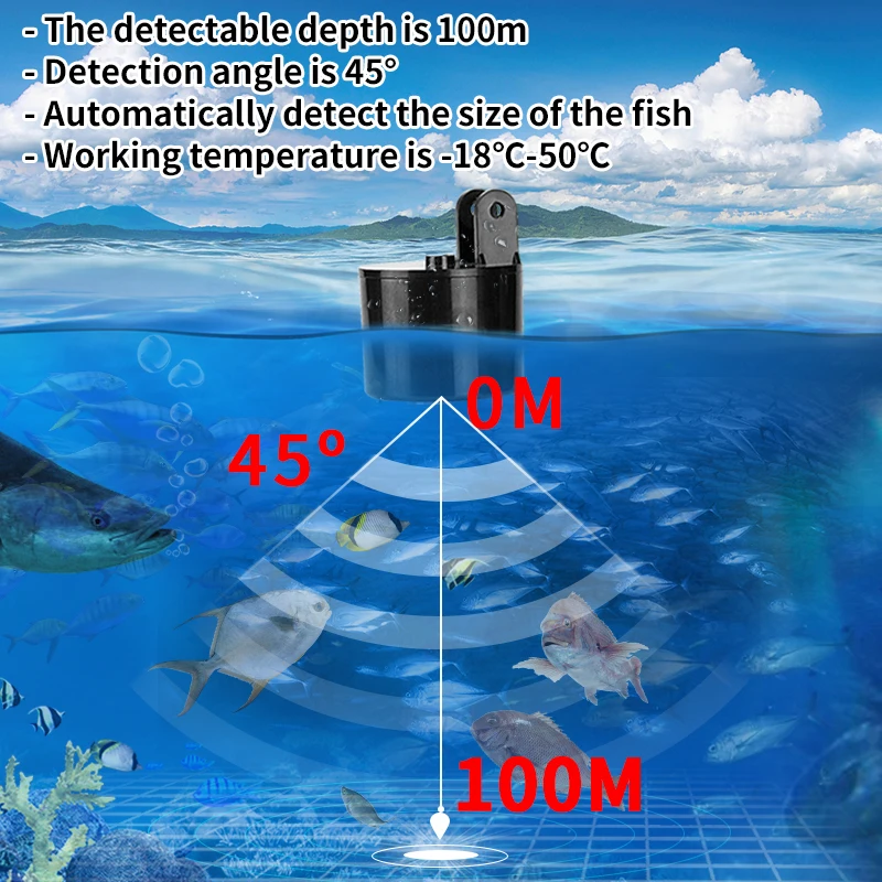 Alarm 100M Portable Sonar Fish – Fish Finder Transducer Bewertung und Preis