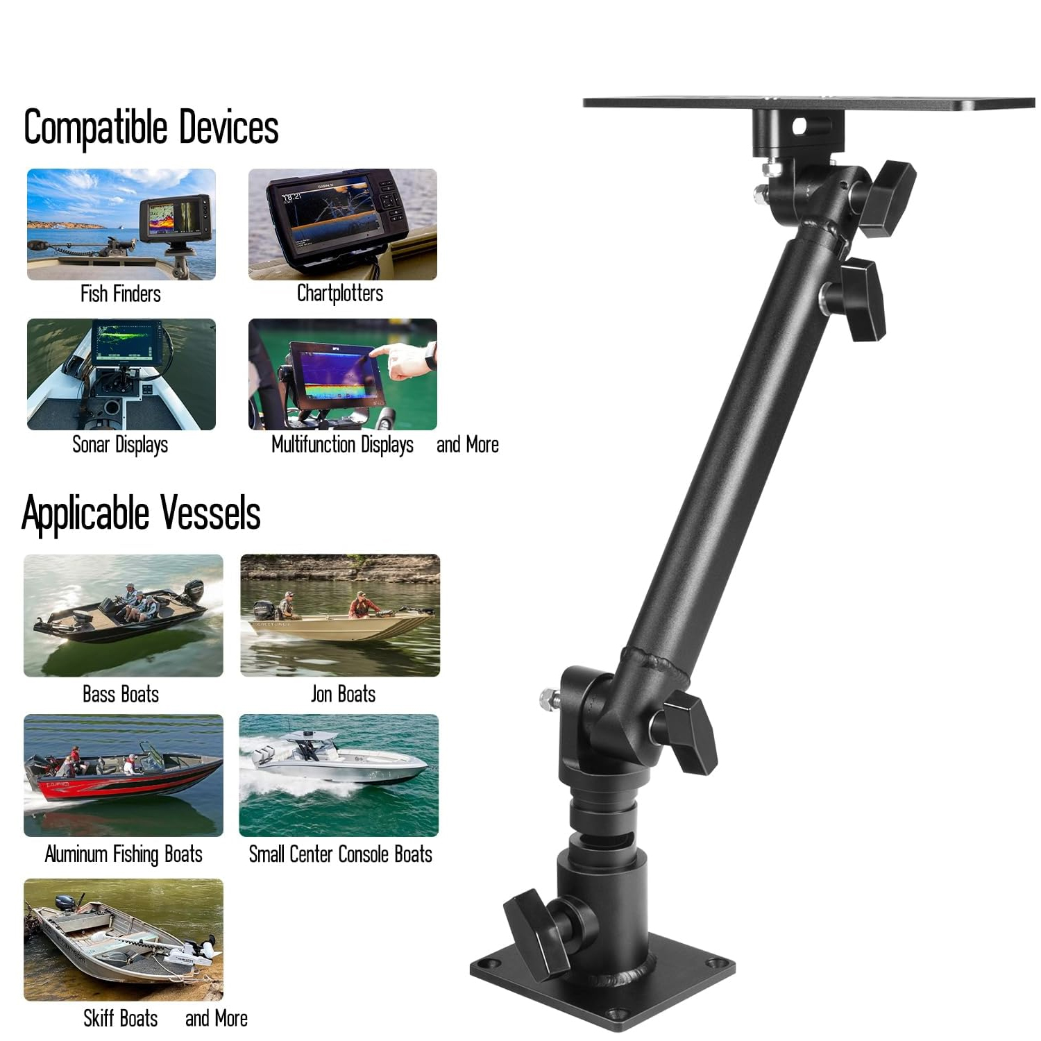 Marine Anodized Aluminum Monit – Fish Finder Mount Bewertung und Preis