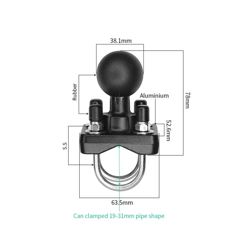 Aluminum Double U-Bolt Mount f – Fish Finder Mount Bewertung und Preis