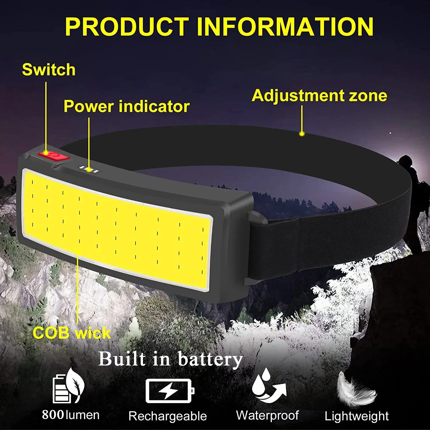 Powerful COB LED Headlamp Type – Fish Finder Battery Bewertung und Preis