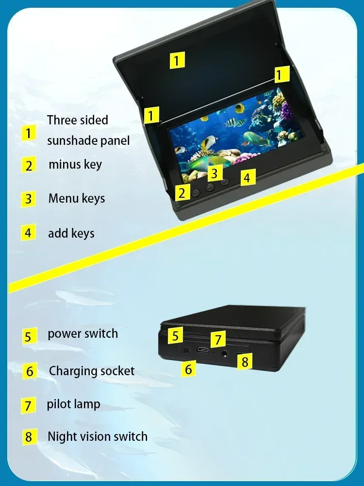 YS43A 4.3-inch Fish Detector U – Fish Finder Battery Bewertung und Preis