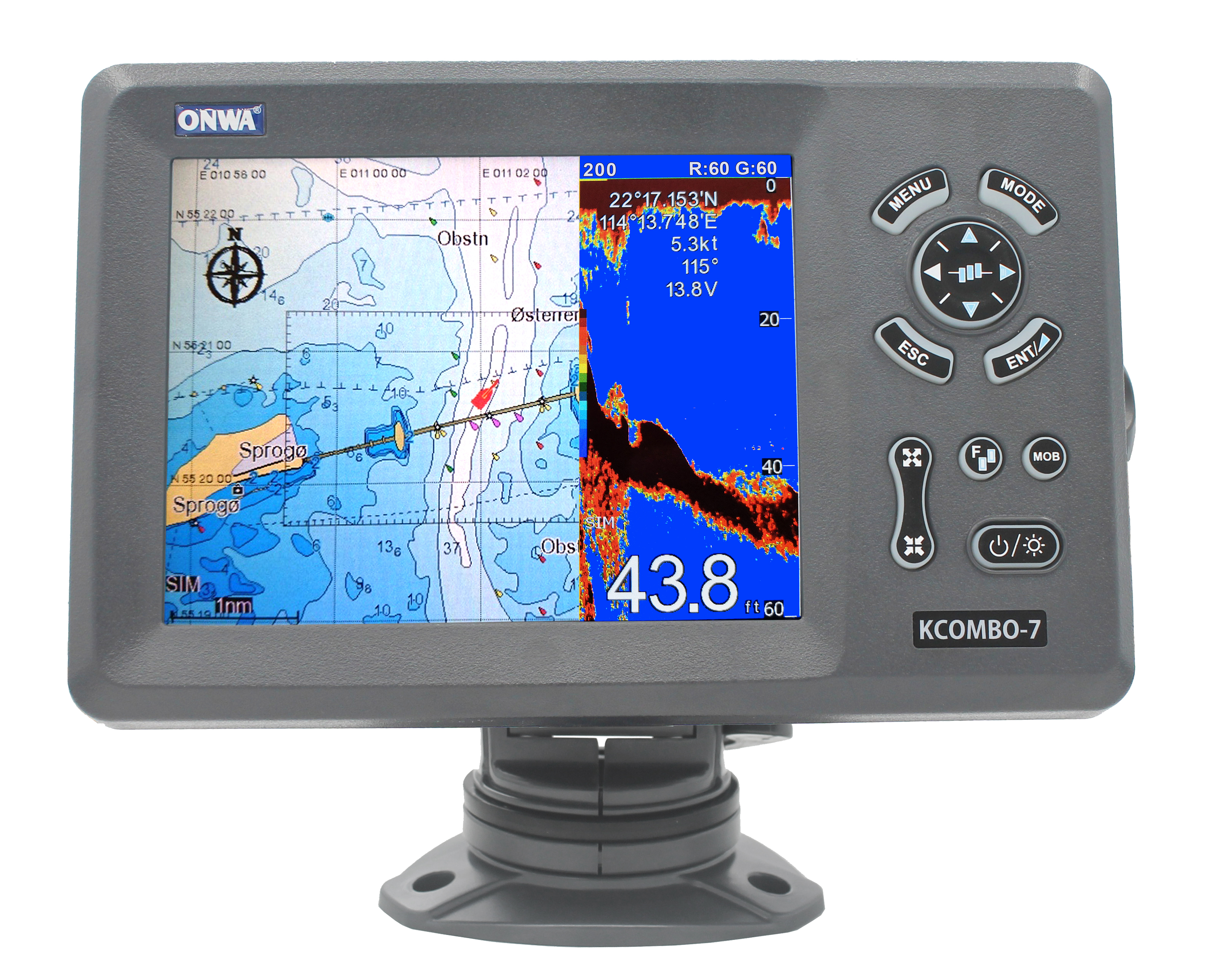 ONWA KCombo-7 7inch Marine GPS – Fish Finder Transducer Bewertung und Preis