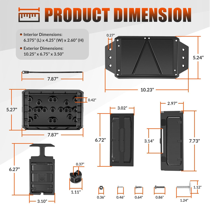 Track Mounted Battery Box for  – Fish Finder Transducer Bewertung und Preis