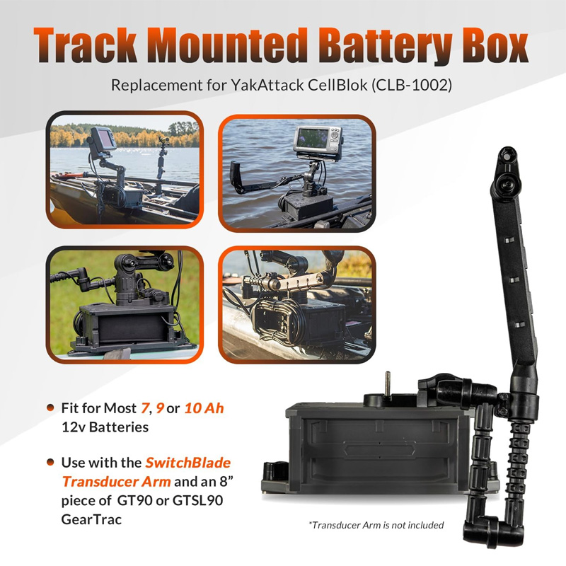 Track Mounted Battery Box for  – Fish Finder Transducer Bewertung und Preis