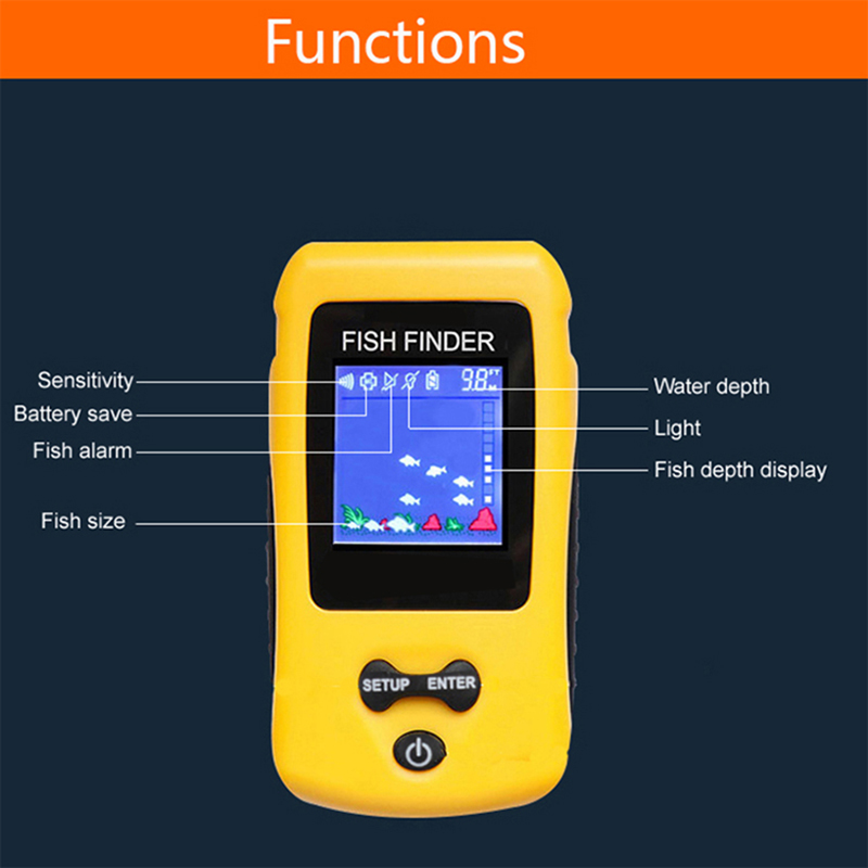 Brand New Colorful Wireless Fi – Fish Finder Transducer Bewertung und Preis