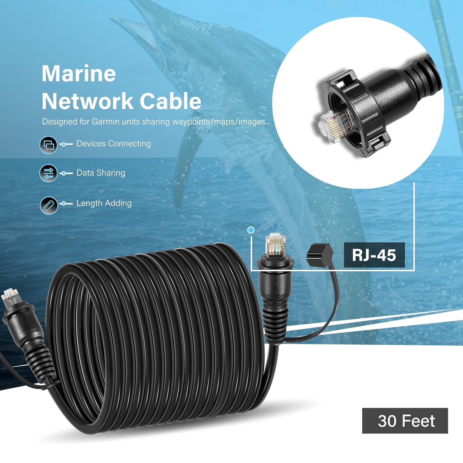 30 Foot Marine Network Cable f – Fish Finder Bewertung und Preis